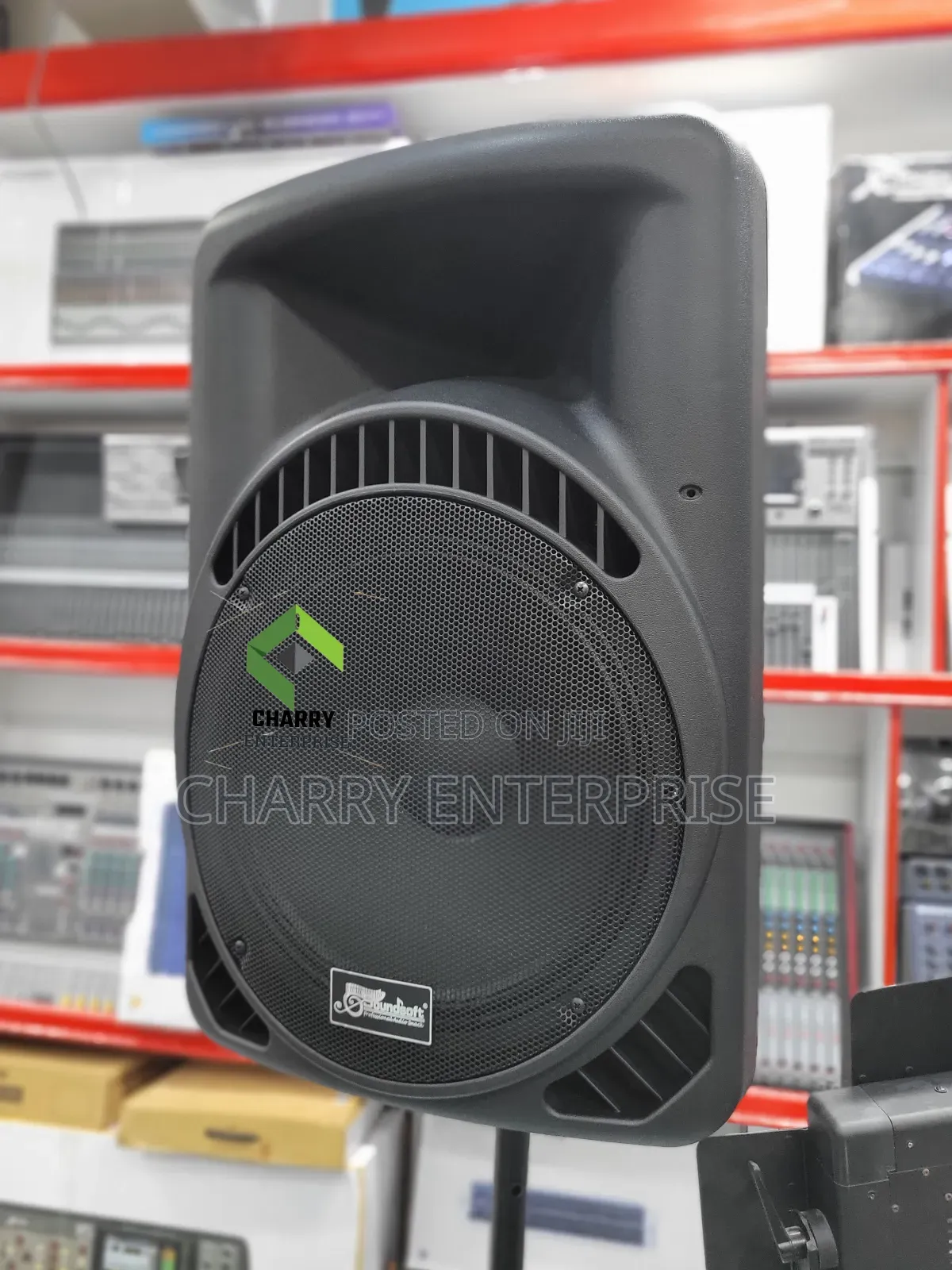 Powerful Soundsoft 15inch Active Pa Speaker Rechargeable WTH Amplifier