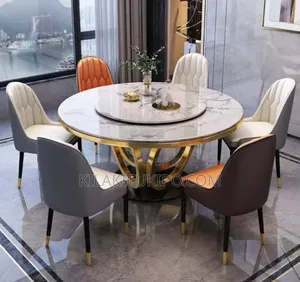 Round Dining Table Heavy Duty 6 Seaters