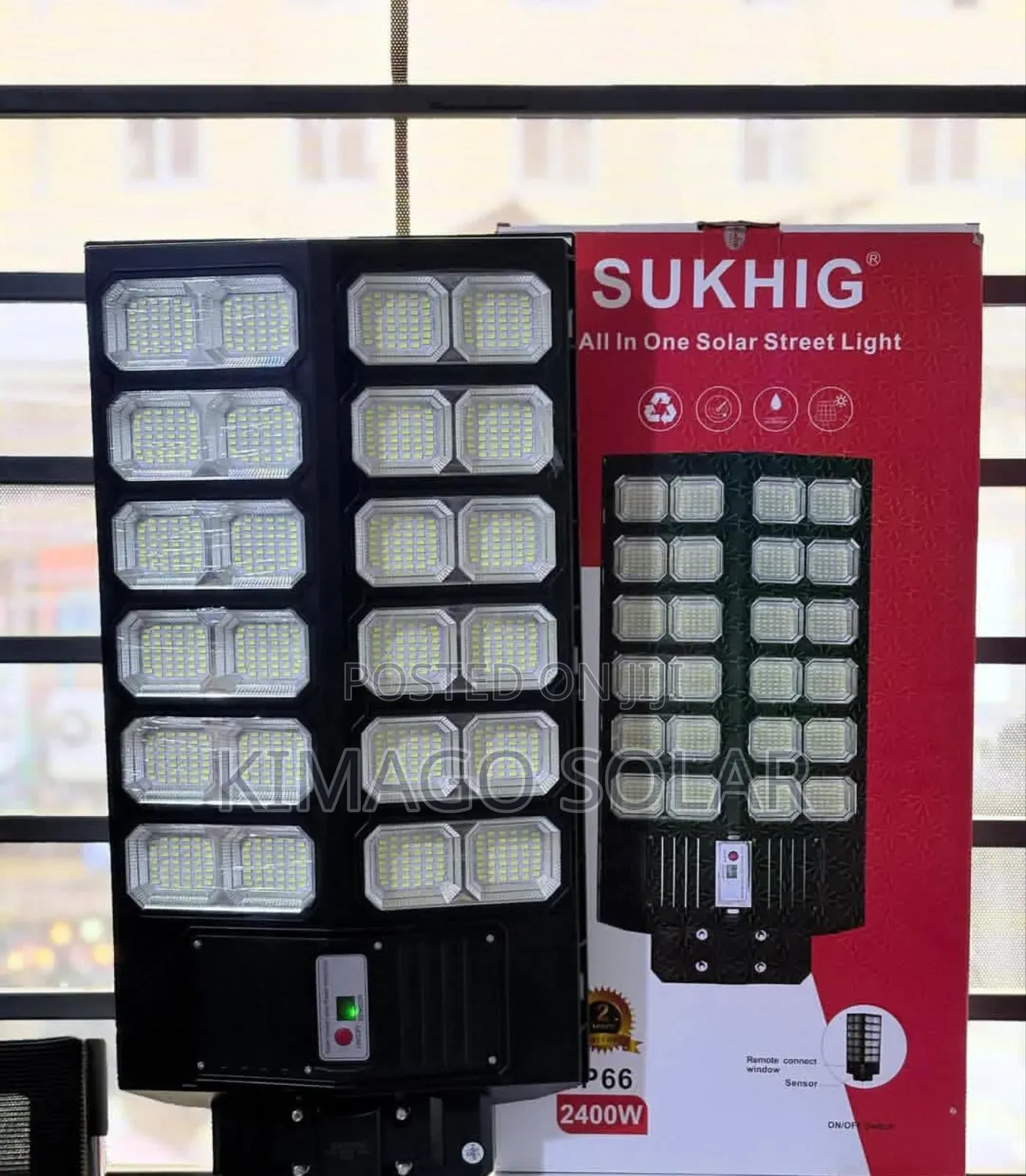Solar Led Light 2400w All-in-one 60,000mah Betri, Nunua Leo!
