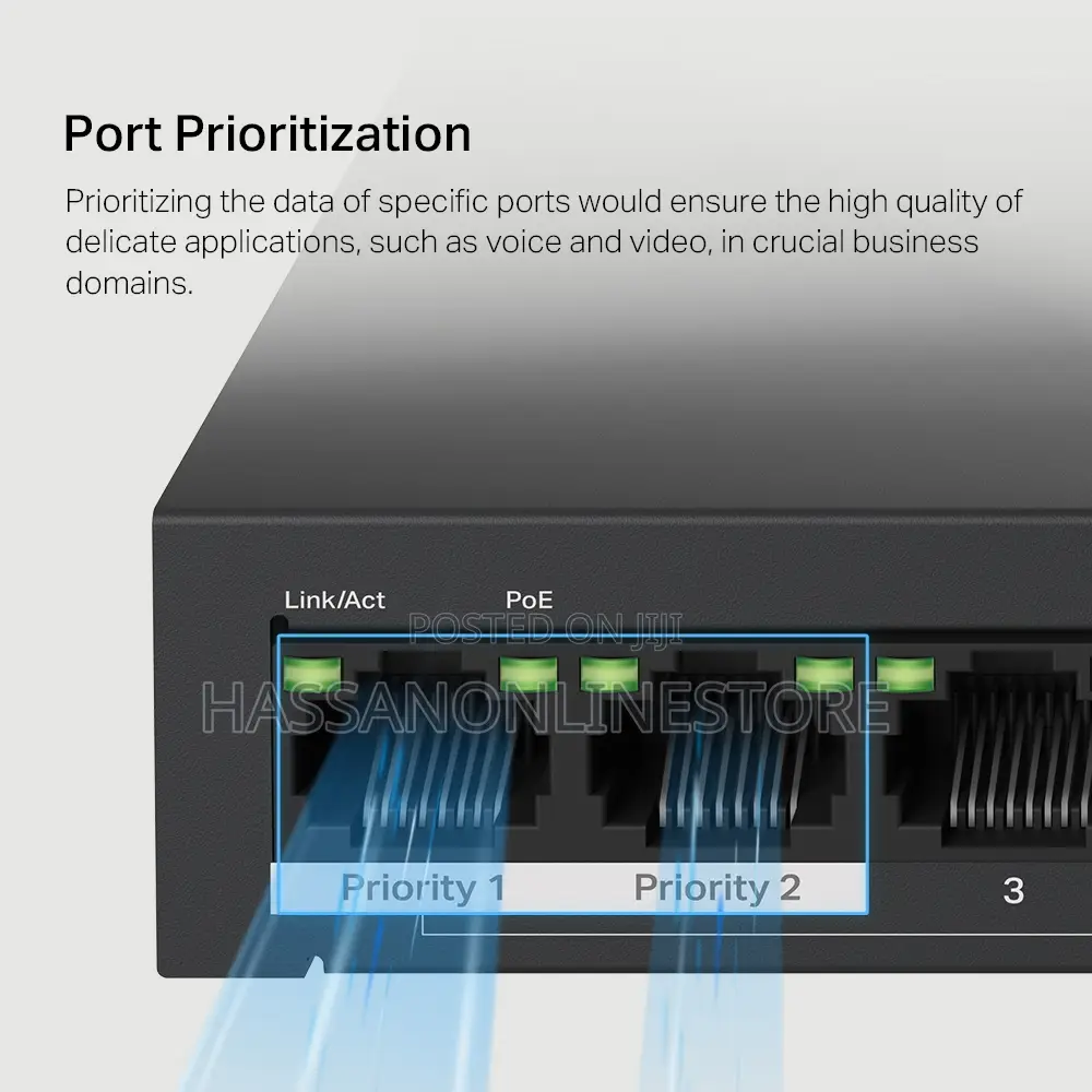 Mercuys Ms110p 10-Port 10/100mbps Desktop Switch With 8-Port Poe+