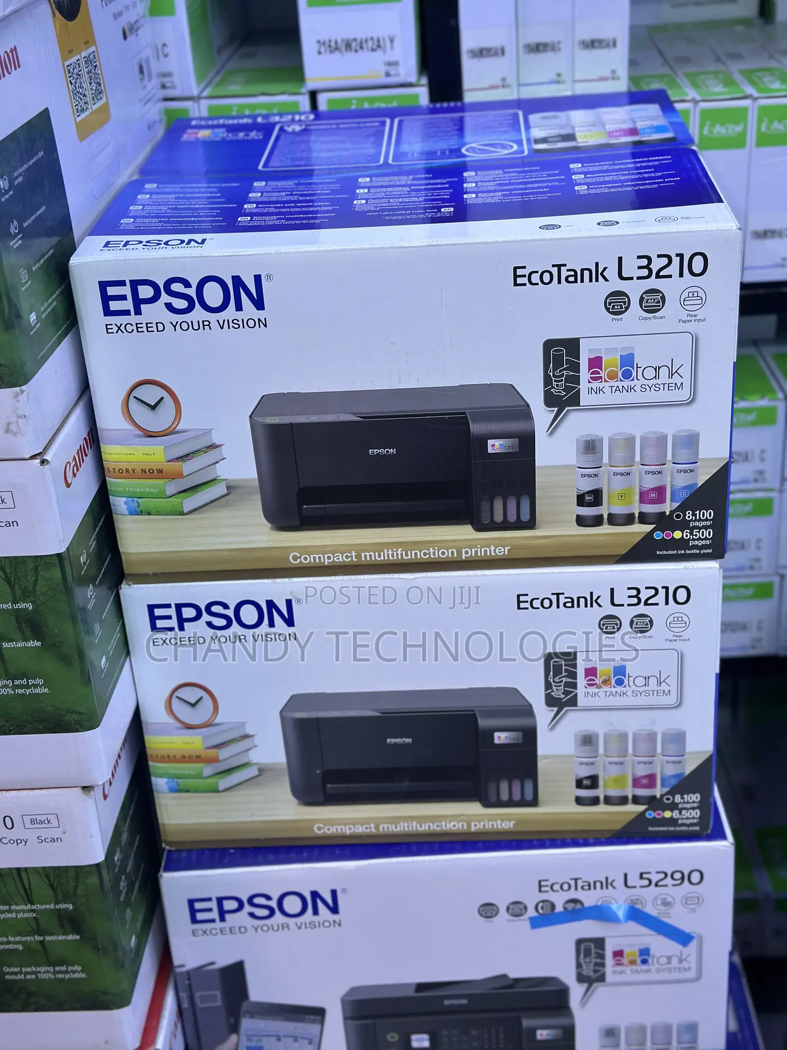 Epson Ecotank L3210 All-in-One Ink Tank Printer.