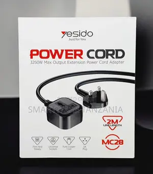 Yesido Mc28 Extension Power Cord 3250w 2m Uk Plug Universal