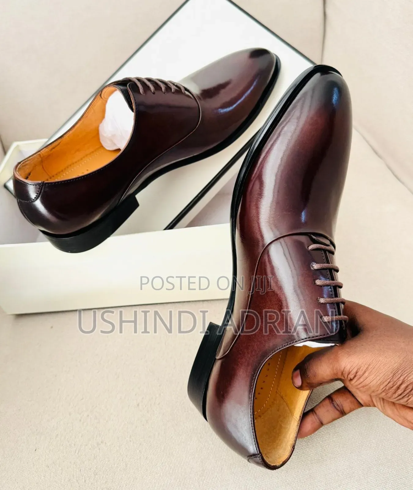 Viatu Vya Ngozi Vya Kiume–Brand New!