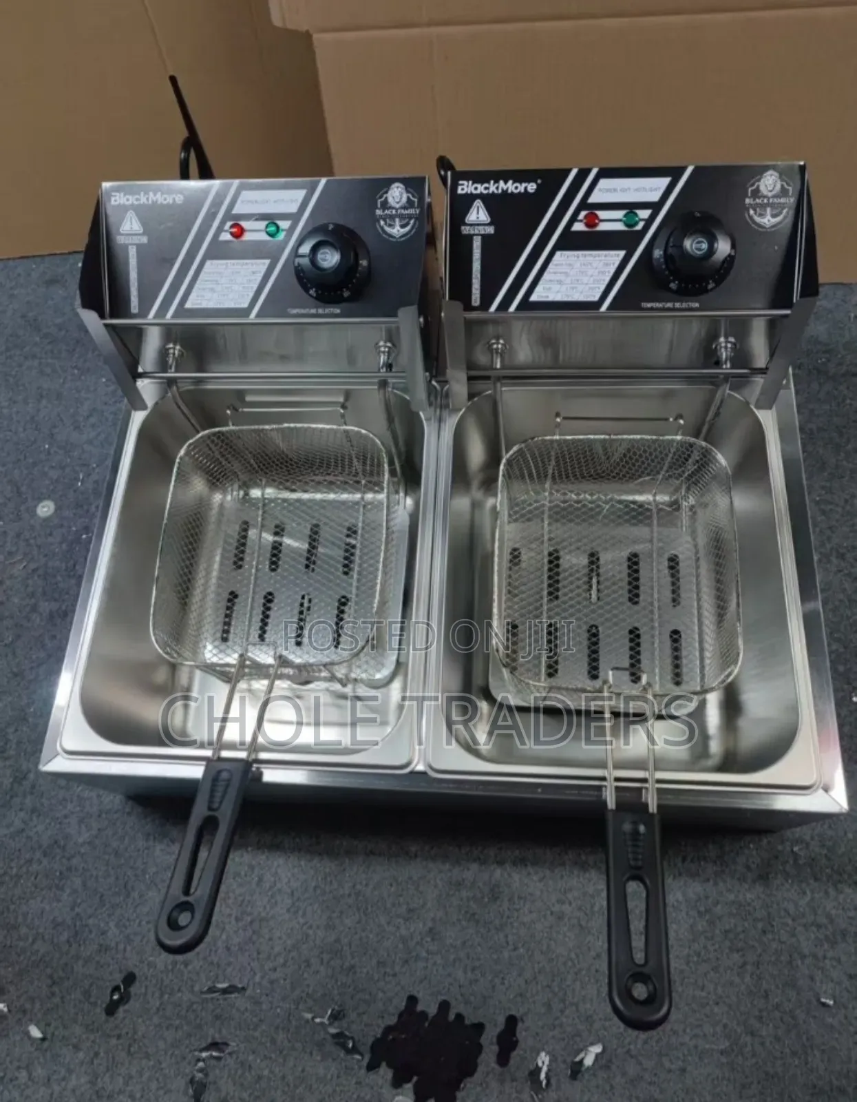 20l Blackmore / Blackark Double Tank Electric Deep Fryer