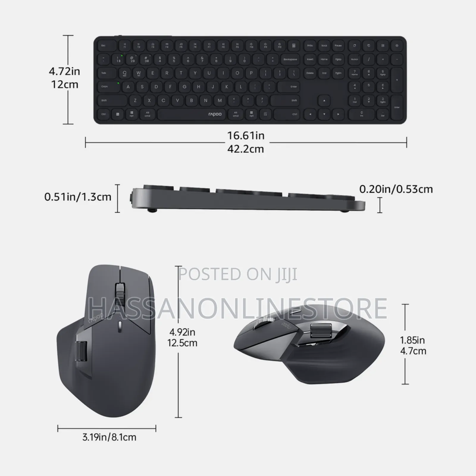 Rapoo 9560m Wireless Mouse and Keyboard Combo