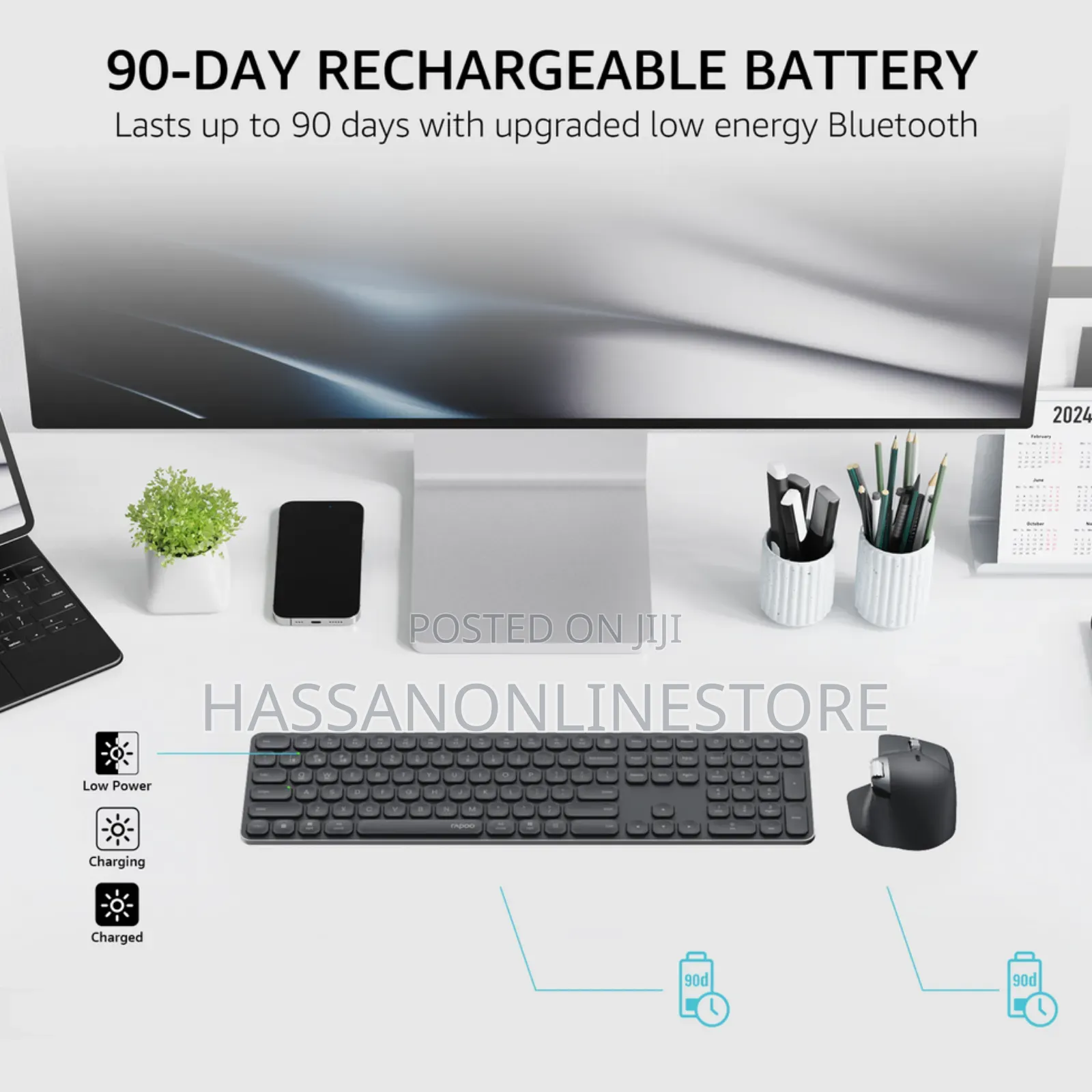 Rapoo 9560m Wireless Mouse and Keyboard Combo