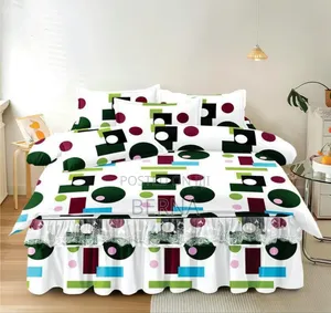 Bedding Set Bedsheet (Bedskirt + Pillow Cases