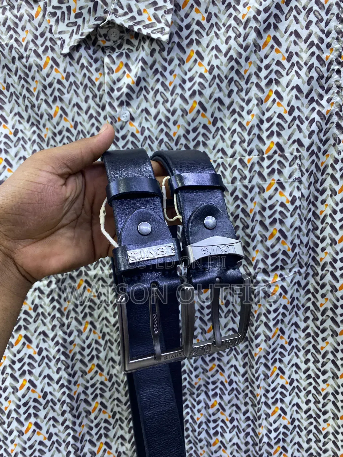 Men's Original Leather Dress Belts or Mikanda Ya Ngozi Original