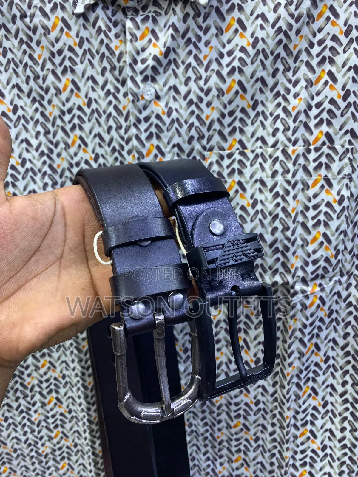 Men's Original Leather Dress Belts or Mikanda Ya Ngozi Original