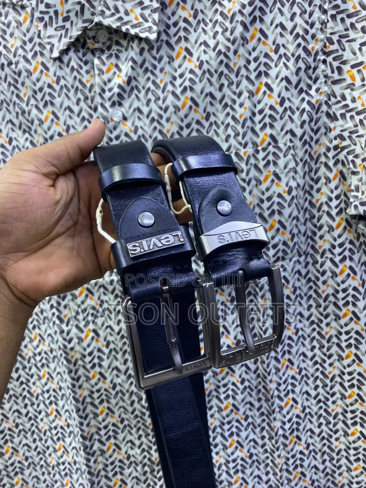 Men's Original Leather Dress Belts or Mikanda Ya Ngozi Original