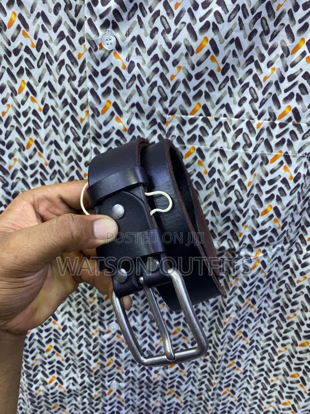 Men's Original Leather Dress Belts or Mikanda Ya Ngozi Original
