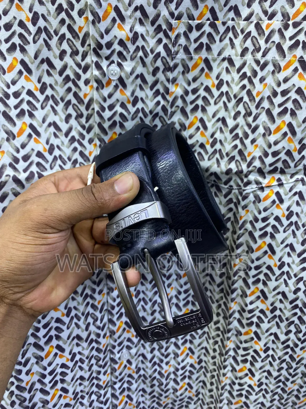 Men's Original Leather Dress Belts or Mikanda Ya Ngozi Original