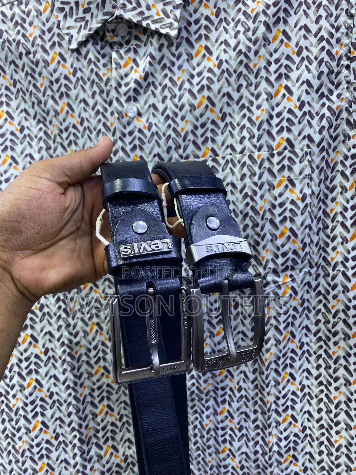 Men's Original Leather Dress Belts or Mikanda Ya Ngozi Original
