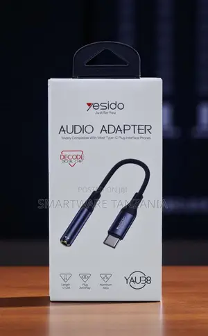 Yesido Yau38 Usb-C to 3.5mm Audio Adapter Decode Chip 12cm