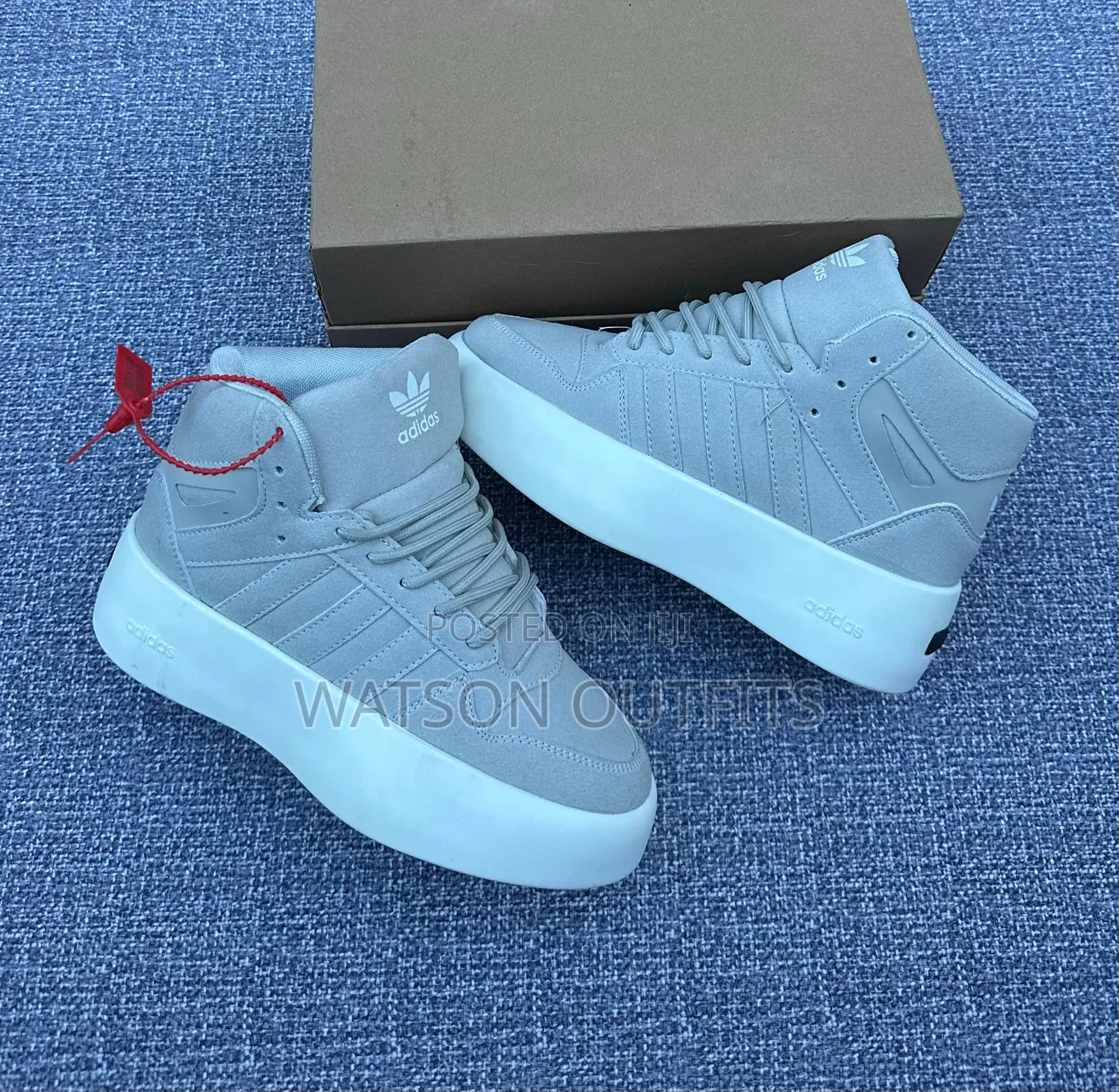 Adidas Branded High Cutting Men's Leather Sneakers or Shoes