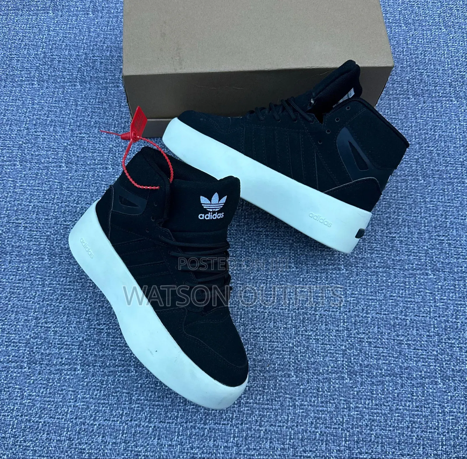 Adidas Branded High Cutting Men's Leather Sneakers or Shoes