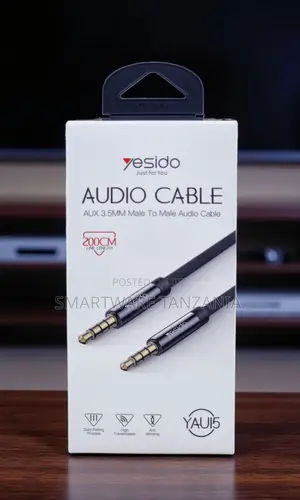 Yesido Yau15 Aux 3.5mm Audio Cable 200cm Gold Plated Braided