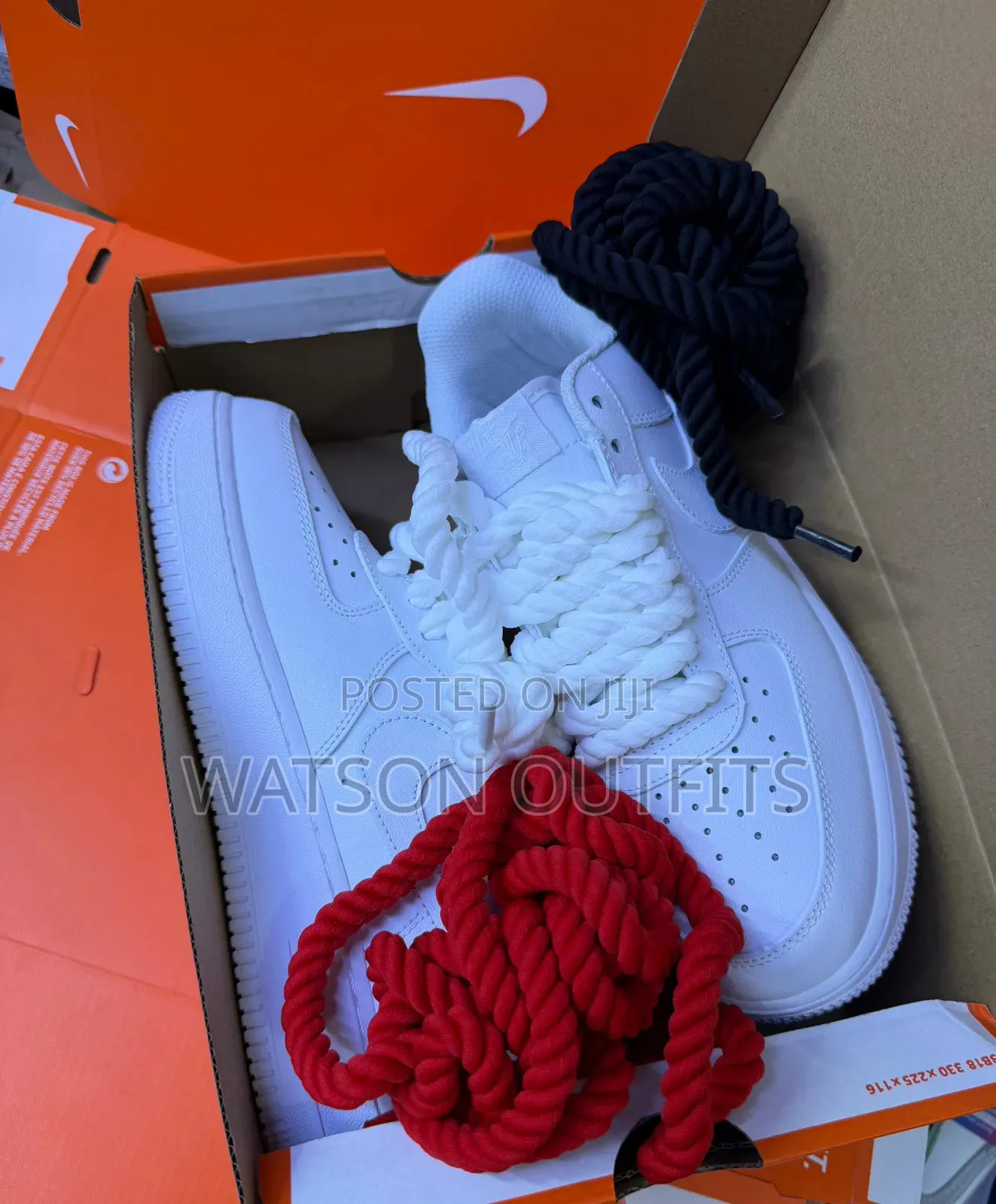 Men's Leather Sneakers or Raba Za Nike Airforce 1 Brand 3 Coloured