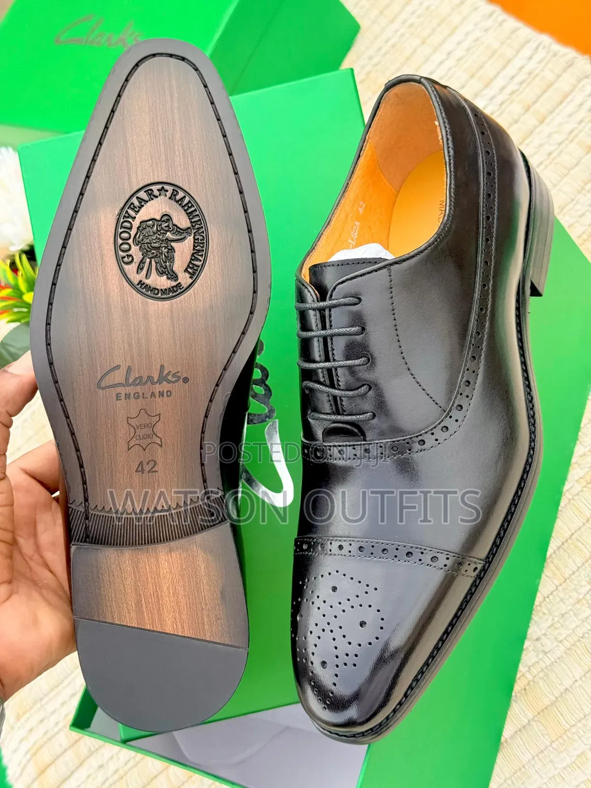 Clarks Brand Materials Quality Men's Leather Shoes Totally Original