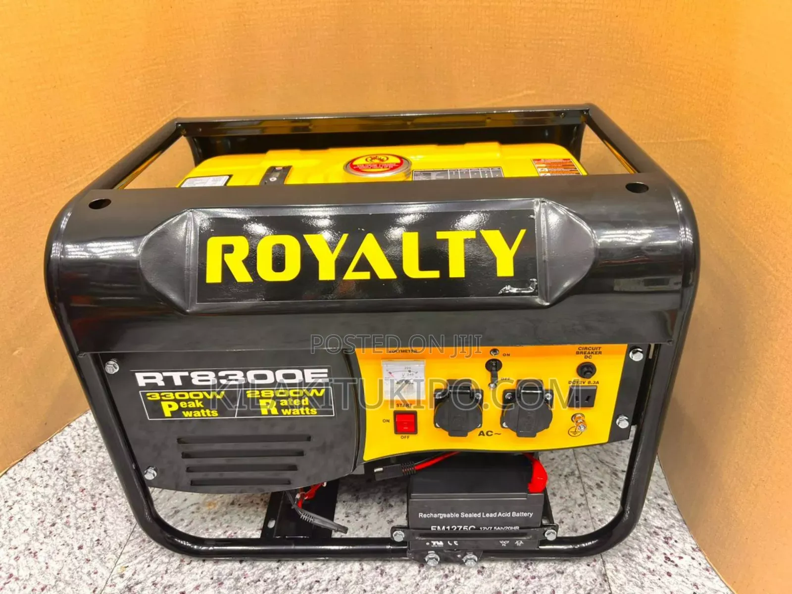 Generator
2.8kva to Kv 3.3
220v 
Push to Start
100 % Copper