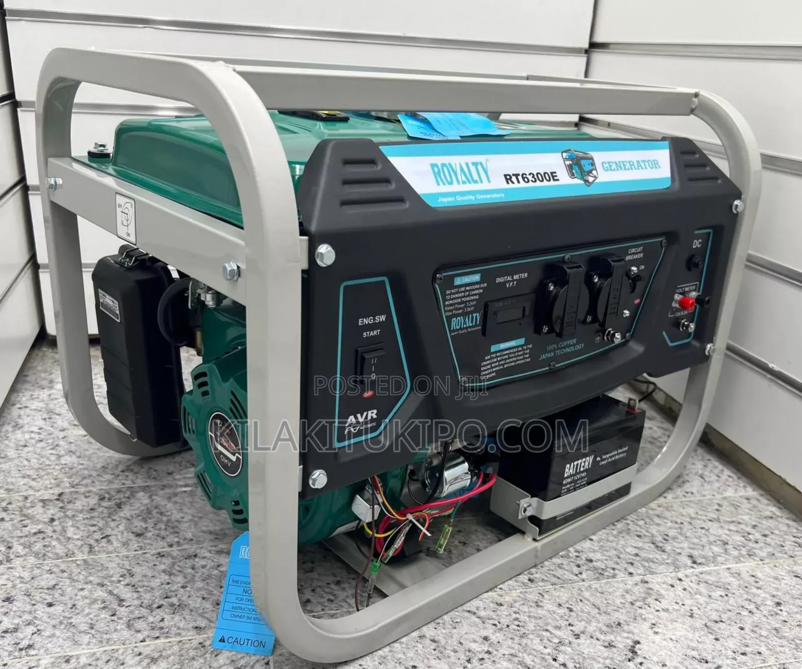 Model 6300e
Petrol Generator Kv 3.5 Max 
Kick Key Start