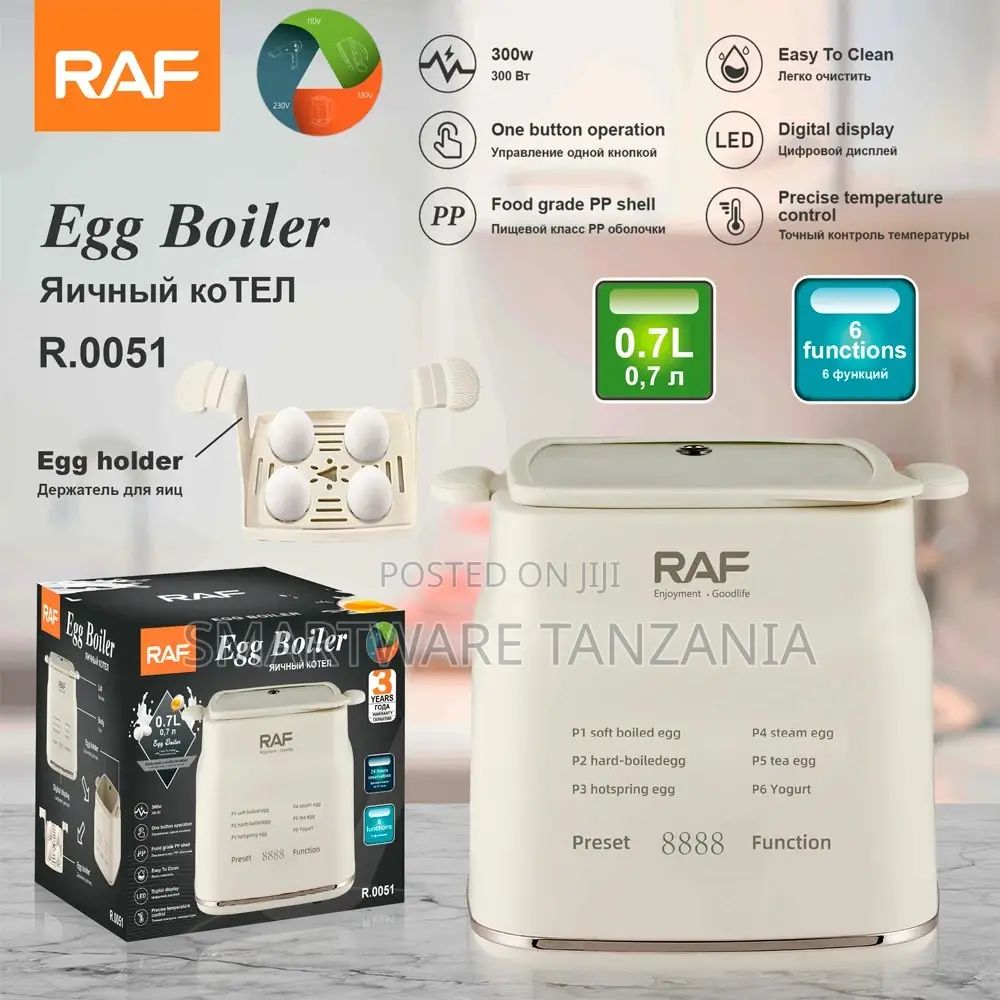 Raf Egg Boiler R.0051, 300w Multi-function With Led Display