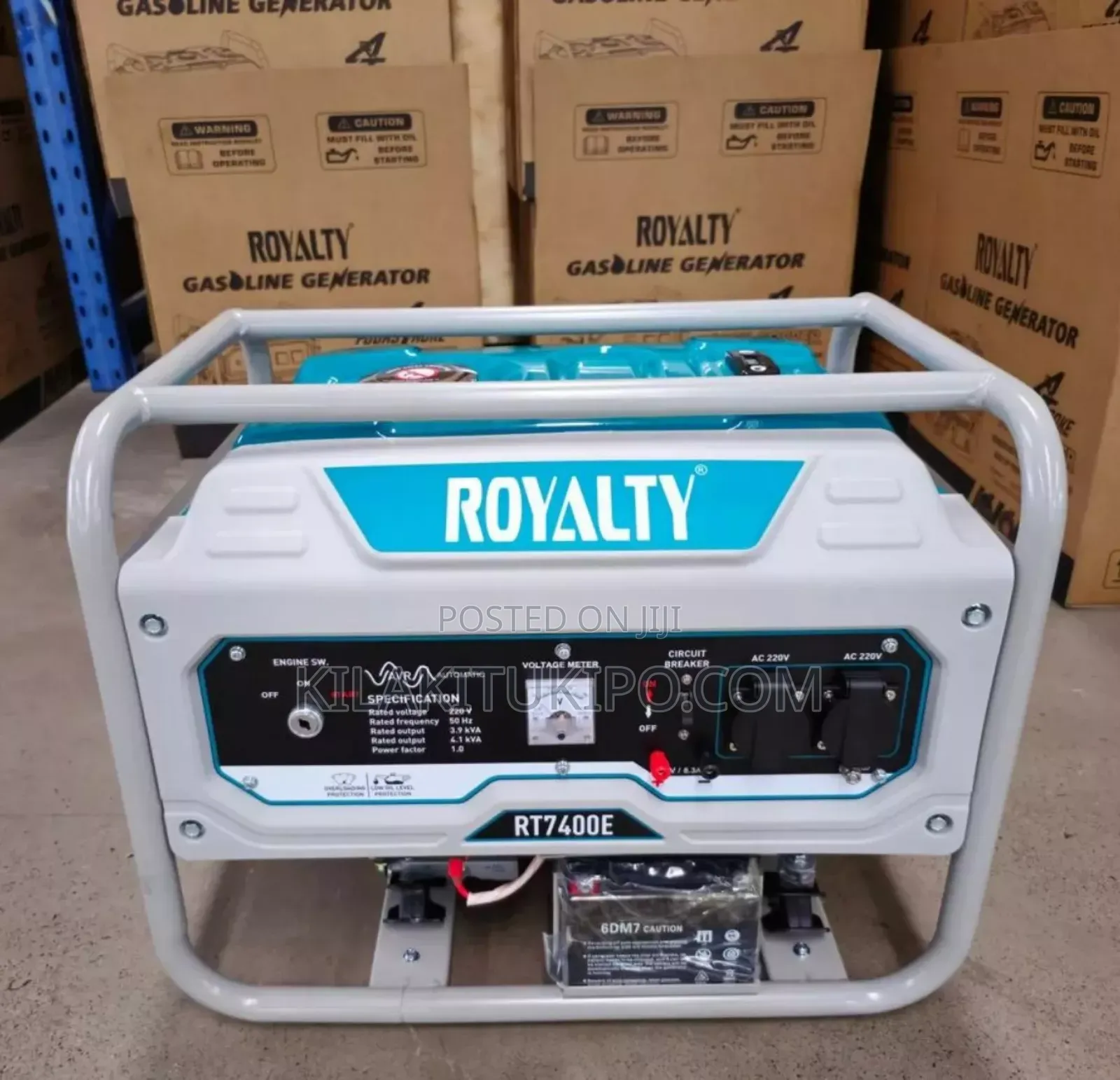 Royality Generator 
Model 7200m
Kv 4.1
Kick and Key Start