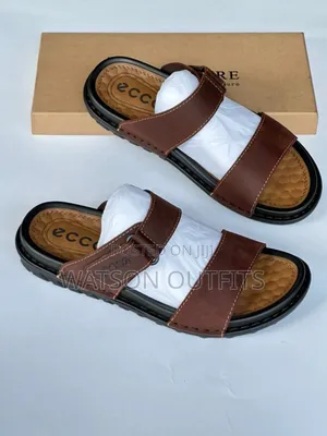 Men's Leather Sandals Clarks and Ecco Brands Materials Original
