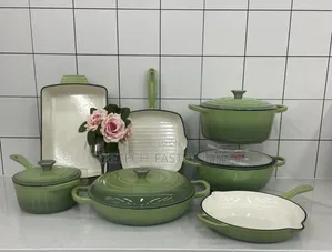 Enamelled Cast Iron Cookware Set