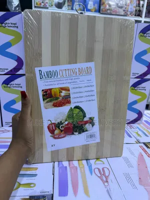 Natural High-Quality Bamboo Cutting Board 26 X 36 Cm