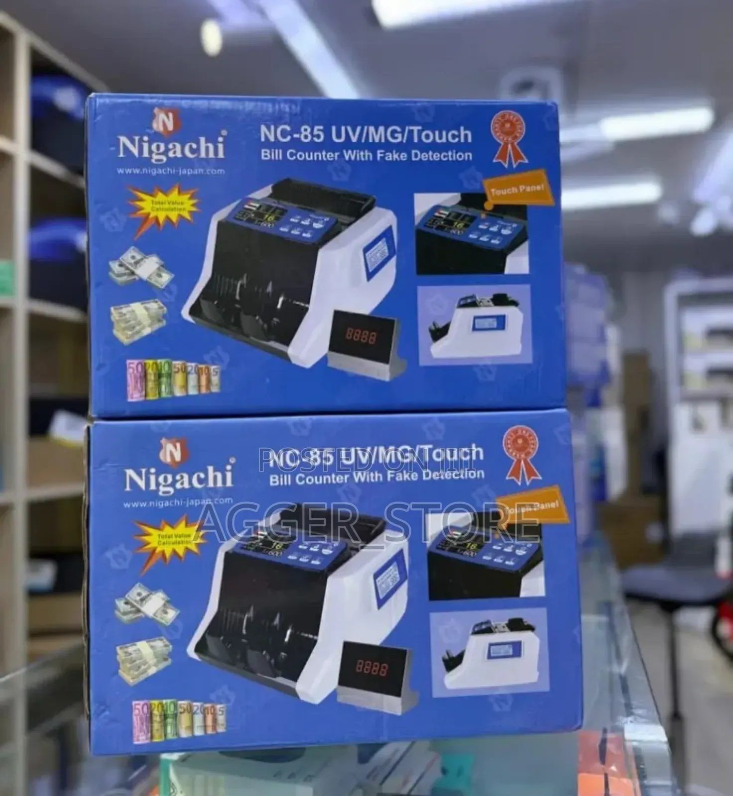 Nigachi Nc-85 Uv/Mg/Touch Bill Counter With Fake Detection
