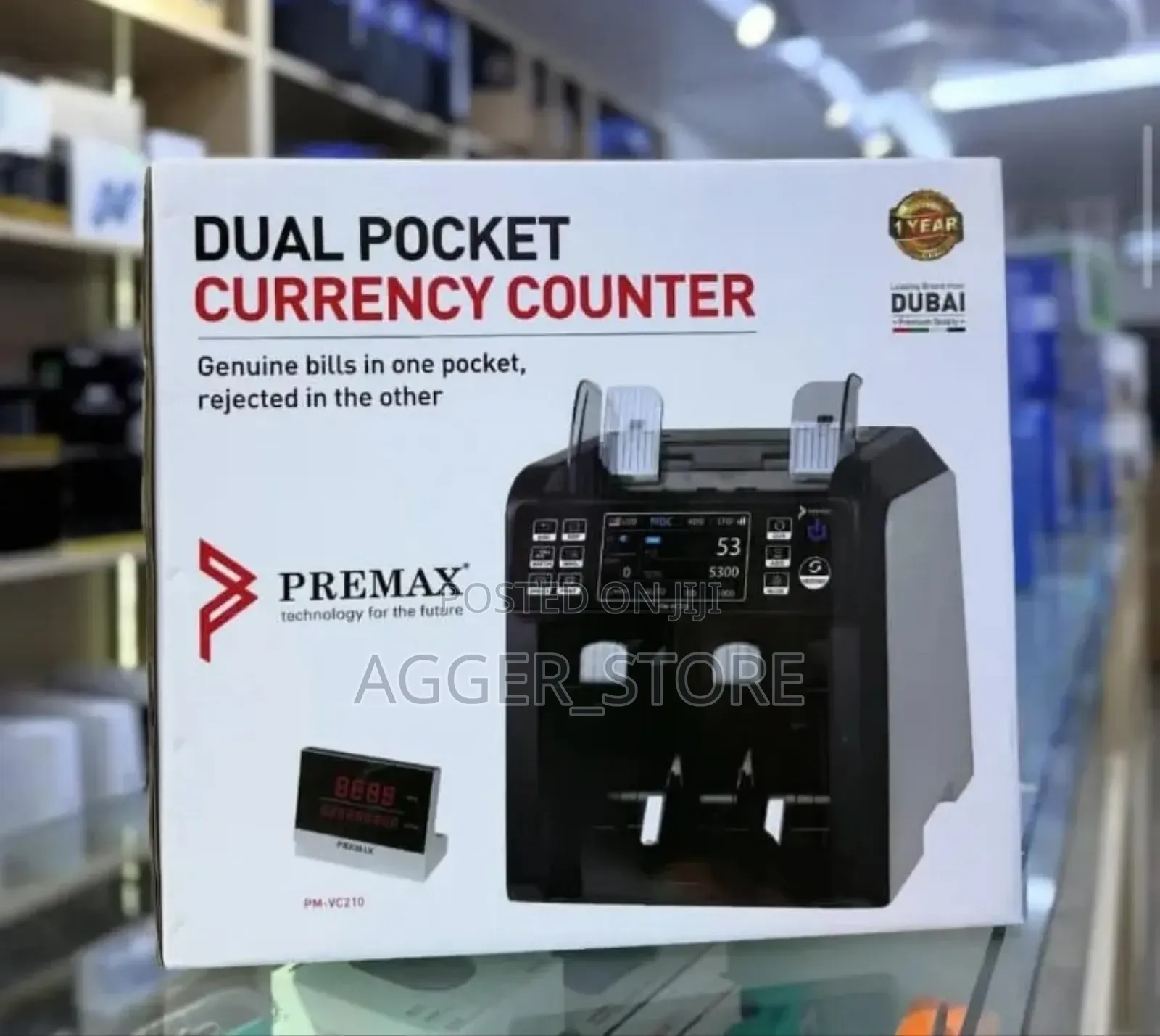 Premax Dual Pocket Currency Counter