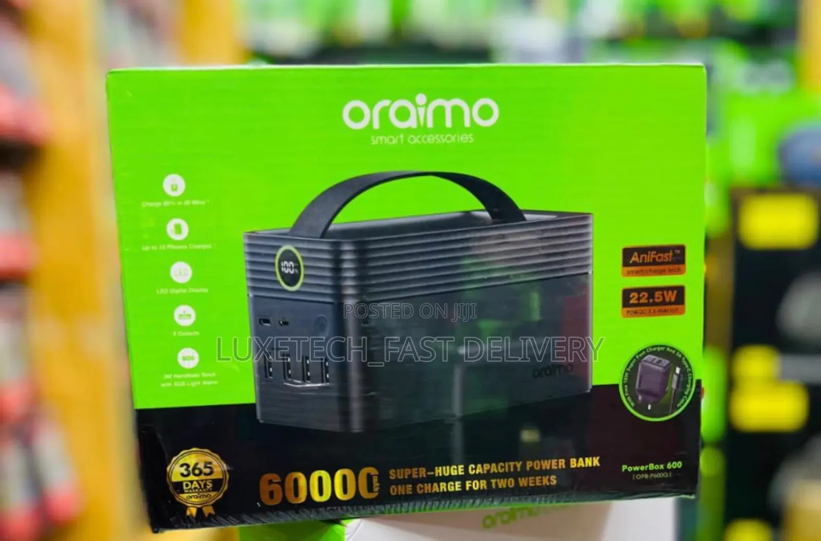 Oraimo Powerbox 600 Portable Power Bank 60,000mah
