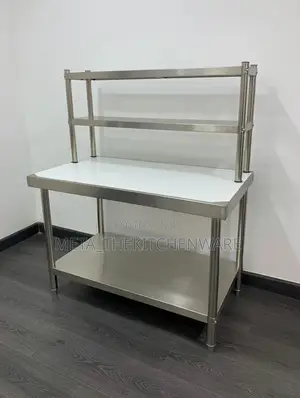 Commercial Working Table With Rack 1.5m