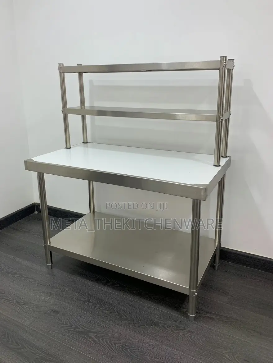 Commercial Working Table With Rack 1.5m