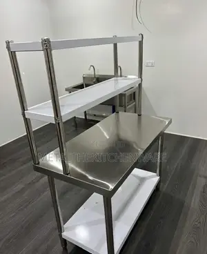 Commercial Working Table With Rack 1.5m
