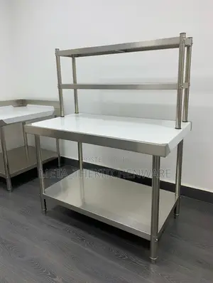 Commercial Working Table With Rack 1.5m