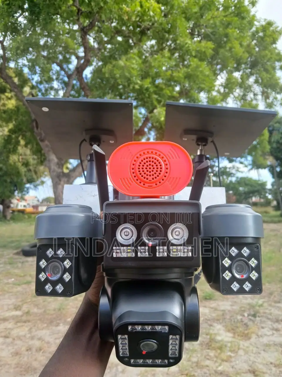 Solar Four Lens CCTV Camera