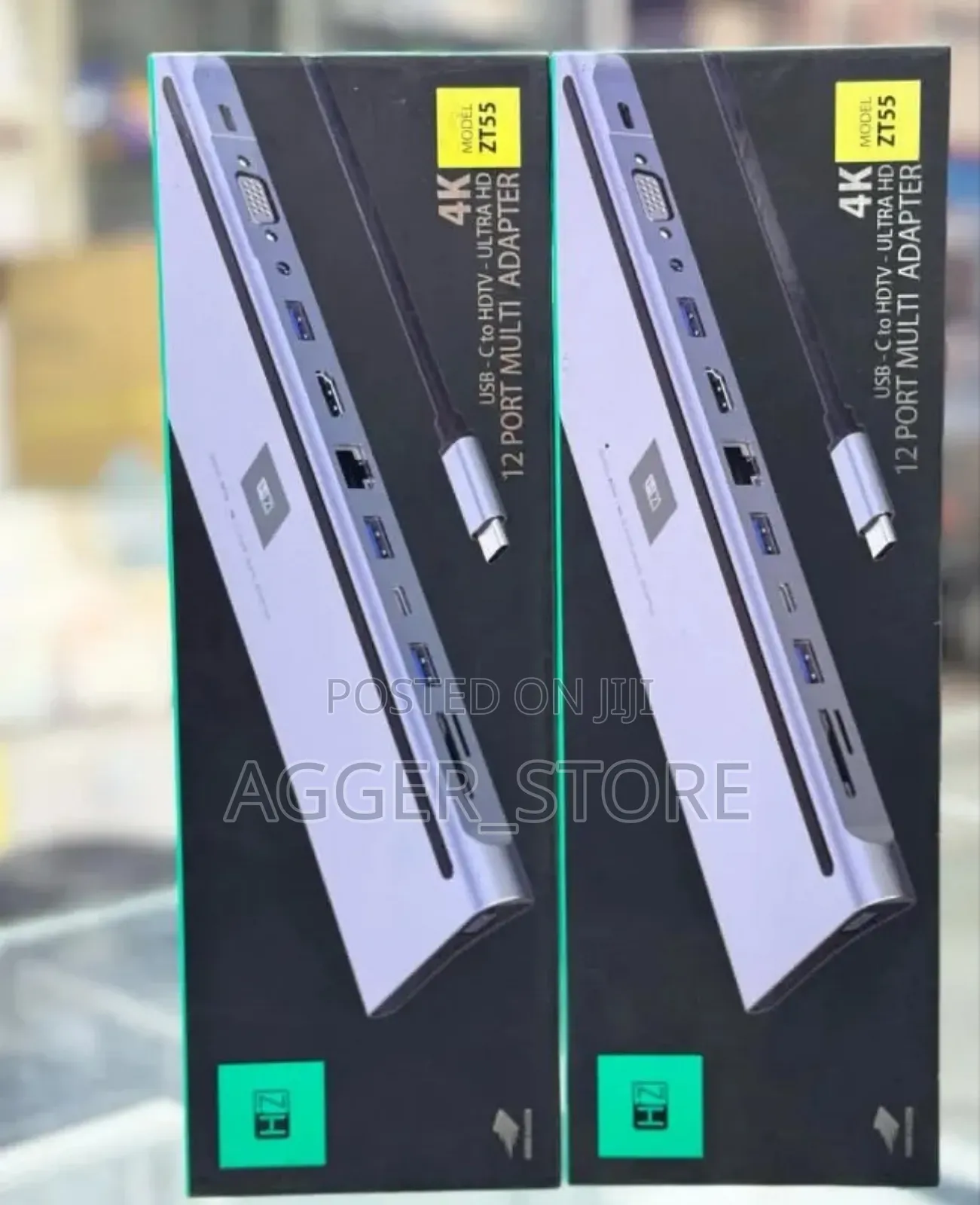 Hz Usb C to HDTV Ultra Hd 12 Port Mult Adapter