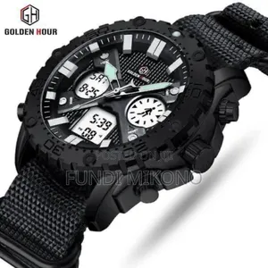 Golden Hour Black Luxury Watch