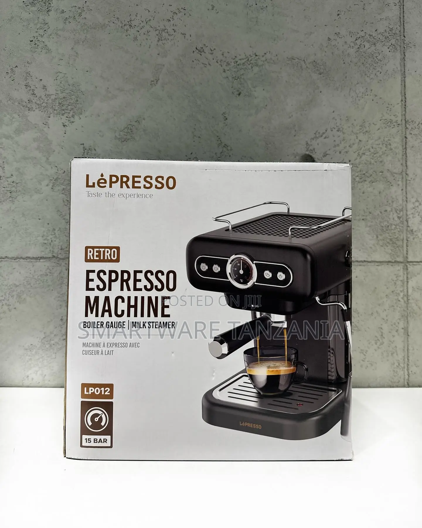 Lepresso Lp012 Retro Espresso Machine 15 Bar With Steamer