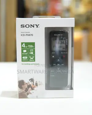 Sony Icd-Px470 Stereo Ic Voice Recorder 4gb, 159 Hours