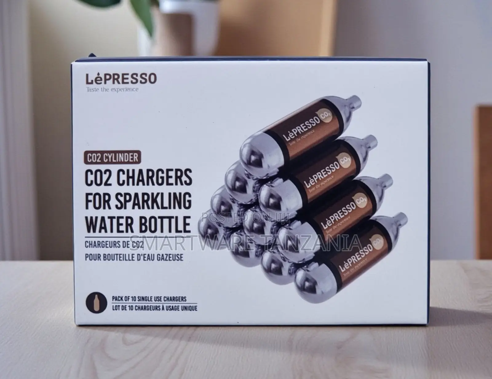 Lepresso Co2 Chargers for Sparkling Water Bottle Pack of 10