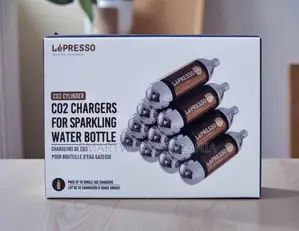 Lepresso Co2 Chargers for Sparkling Water Bottle Pack of 10
