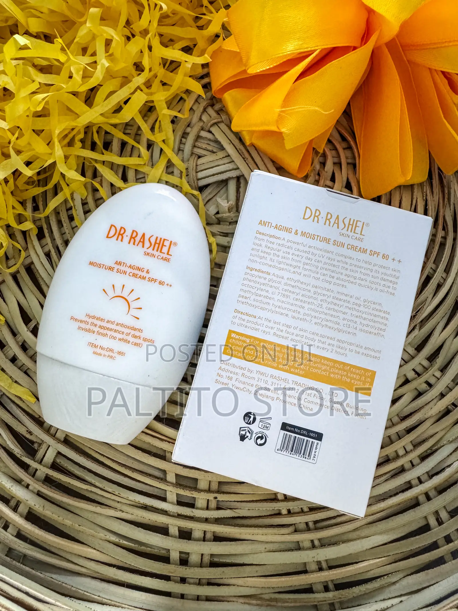 Dr Rashel Anti-Aging Moisture Sun Cream SPF 60++.