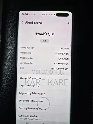 Samsung Galaxy S10 5G 512 GB Black