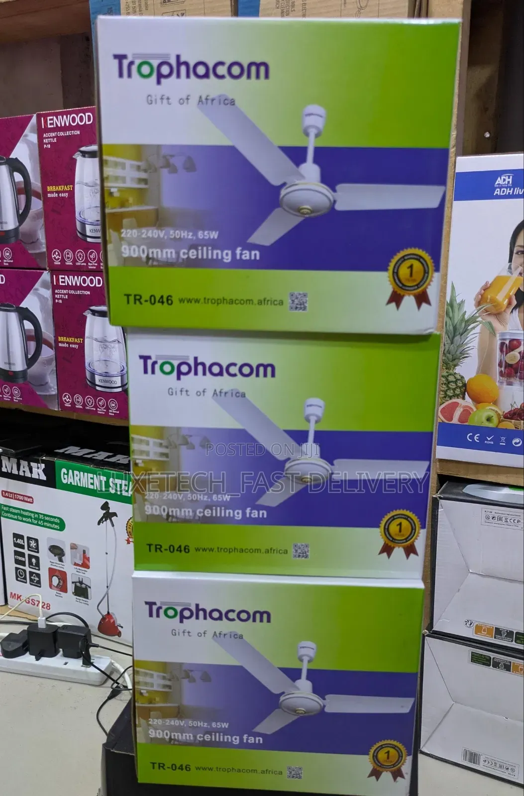 Trophacom 900mm Ceiling Fan 36-Inches