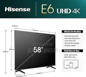 Hisense 58 Inch Smart Tv Uhd 