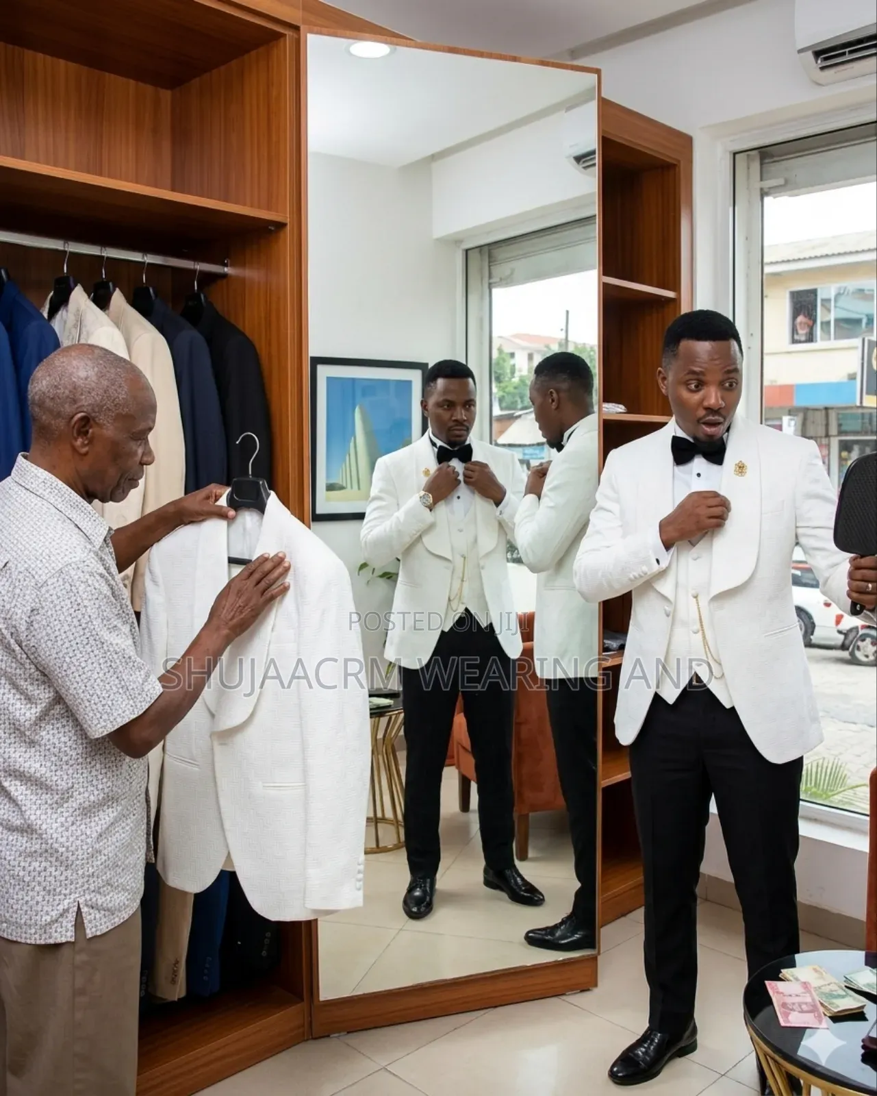 White Taxedo Gent Suit