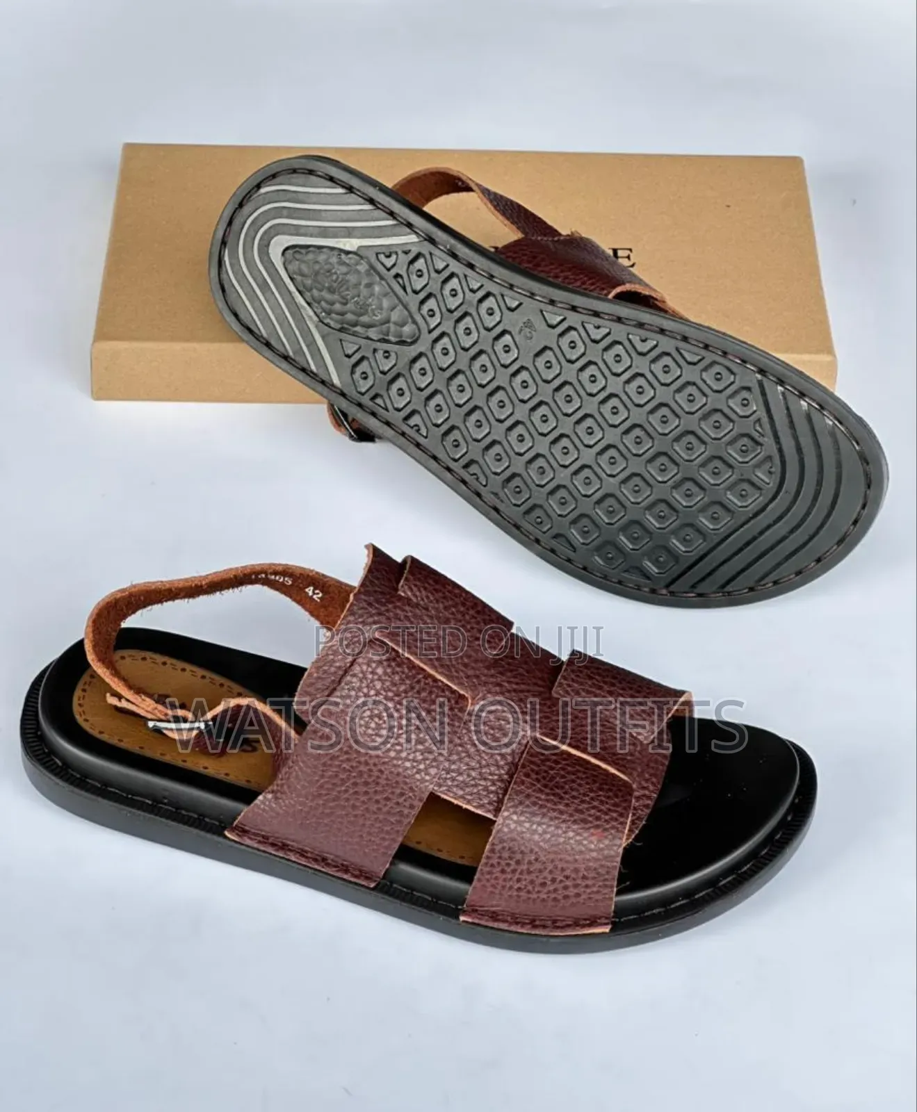 Men's Leather Sandals Clarks Brand Fully Leathered Materials Quality